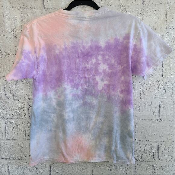 NWT Def Leppard NWT Pink Tie Dye Hysteria Graphic Band Tee Small - Picture 2 of 10